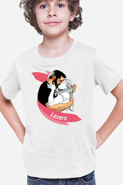 OEM Tricou copii NFT XOXO Lovers Kiss Hug Kind Pencil Sketch