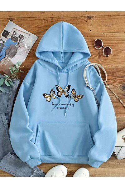 YOHO SPORT Dukserica sa tri niti Butterfly Sa deznom