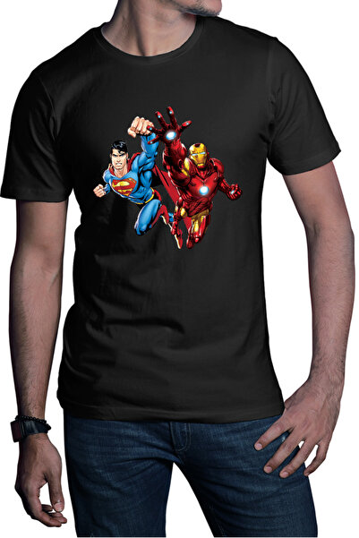 OEM Ανδρικό T-shirt Ironman Superman Power Suit Marvel Comics
