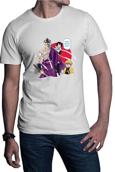 OEM Men's T-shirt Rurouni Kenshin Antagonist Need Anime Cartoons