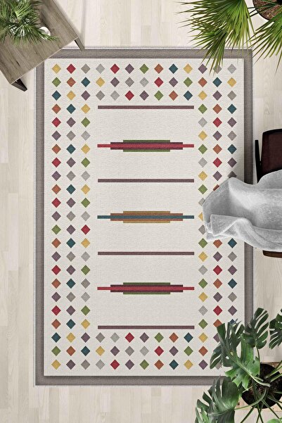 Monnhein Covor lavabil cu bază anti-alunecare – Covor modern cu imprimare dig...