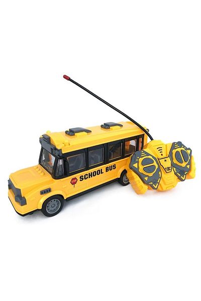 OEM Autobuz cu telecomandă, galben, 34x15 cm