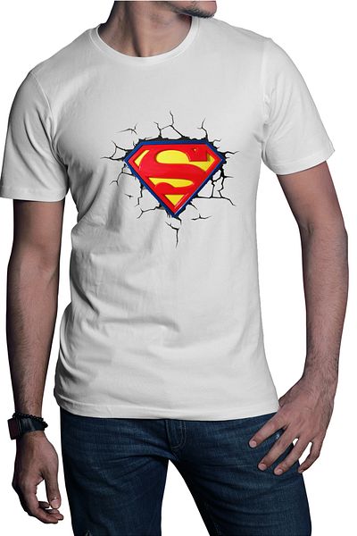 OEM Men's Superman Logo Emblem Legendary Hero T-shirt