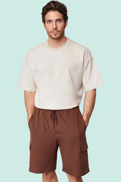 PayBuy Men's Wide Leg Shorts Applique Detail Casual Everyday Style Weekend Summer Essential