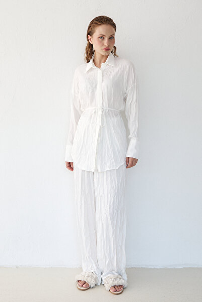 Melike Tatar Σετ πουκάμισο Crash Satin 32-3568