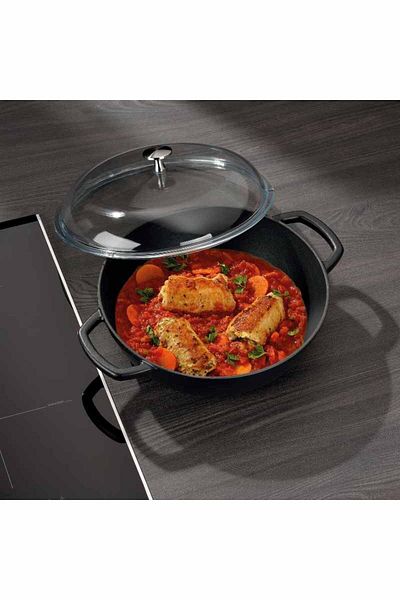 Berlinger Haus CALIDO cast iron deep frying pan 28 cm 3.8l black