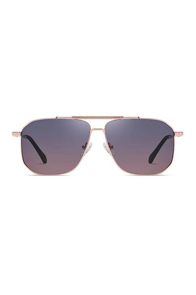 SKYDDAR INNOVATION Men's sunglasses, Aviator, Polarized, Skyddar 8538, Pink;gold;purple