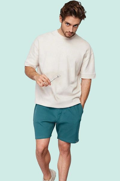PayBuy Men's Regular Normal Waist Textured Cotton Shorts Comfortable Casual Summer Weekend Durable Material