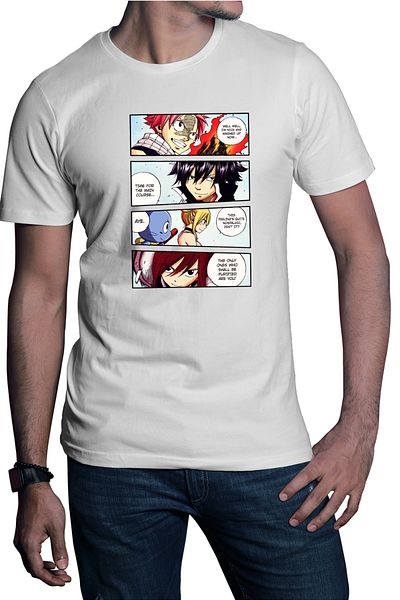 OEM Tricou barbati Fairy Tail Manga Best Otaku Panel