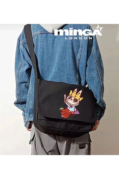 Minga London Geantă Black Labubu King Messenger -Minga London