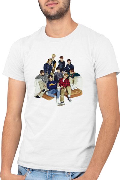 OEM Men's T-shirt NCT Idols Artist Korean Mark Band Vocals High