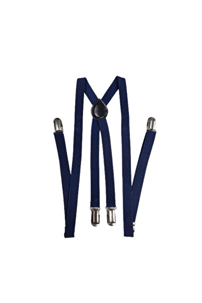 OEM Navy blue suspenders, women, 1.5 cm wide