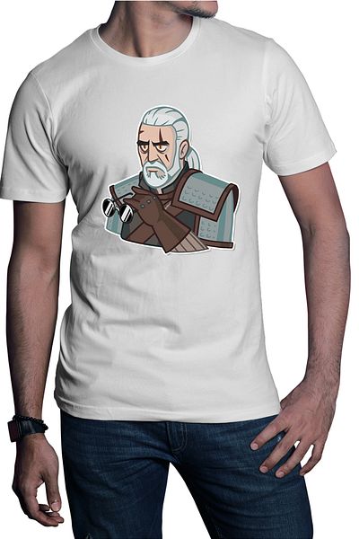 OEM Men's T-shirt The Witcher Andrzej Sapkowski Wild Hunt Video Game