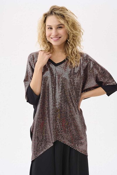 Blue Shadow Akkra Bs Women's Blouse Pink Gold