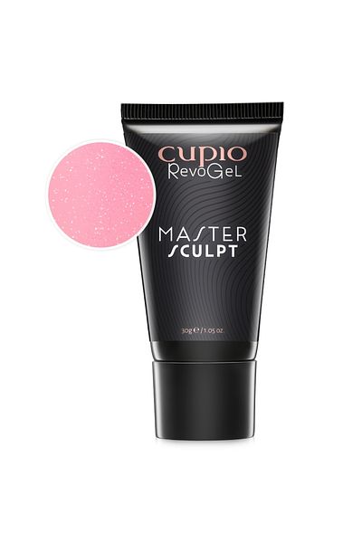 Cupio RevoGel Master Sculpt - Ροζ Γκλίτερ 30γρ