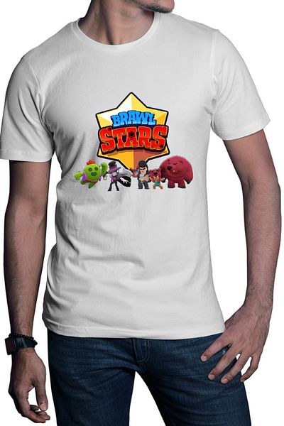 OEM Men's T-shirt Brawl Stars Full Team Shooter Mobile Game Classes