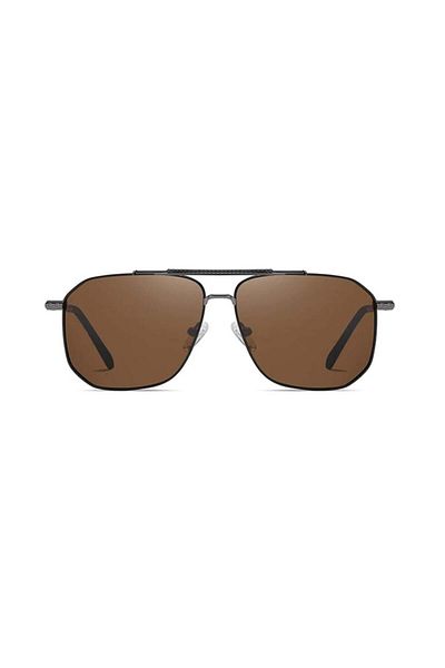 SKYDDAR INNOVATION Men's sunglasses, Aviator, Polarized, Skyddar 8538, Brown; gray