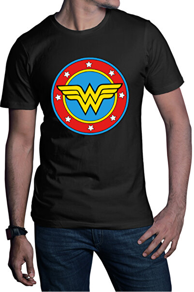 OEM Tricou barbati Wonder Woman Logo Symbol Stars Flag Round Marvel DC
