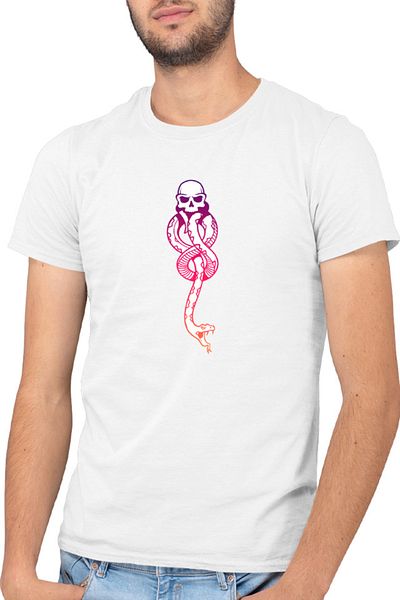 OEM Tricou barbati Harry Potter Decal Death Eaters Serpent Spell