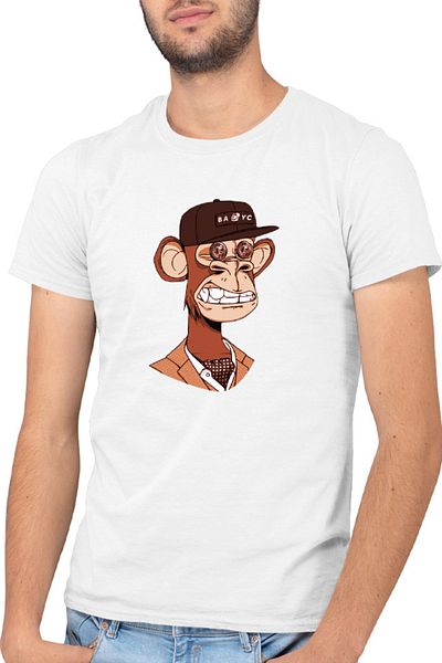 OEM Men's T-shirt NFT Monkey Modern Financial Global Economy