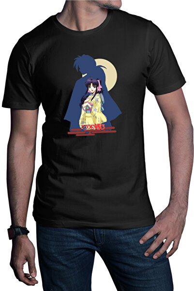 OEM Ανδρικό T-shirt Rurouni Kenshin Kaori Anime Kage Moon