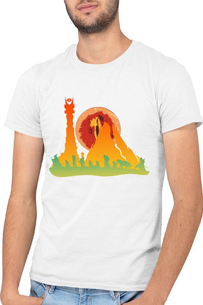 OEM Tricou barbati Lord of the Rings Mountain Trip Save World Protect