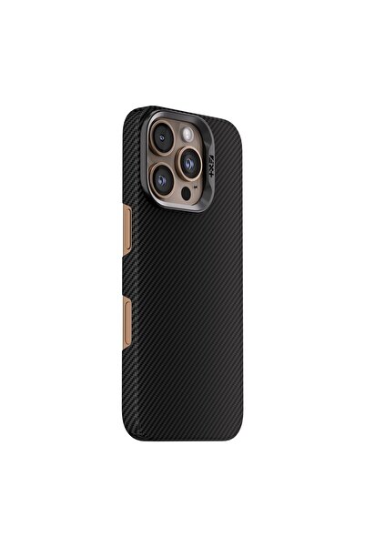 NEXT ONE Husa NOA AirShield Magnetica din Aramida pentru iPhone 16 Pro Max, MagSafe,Neagra