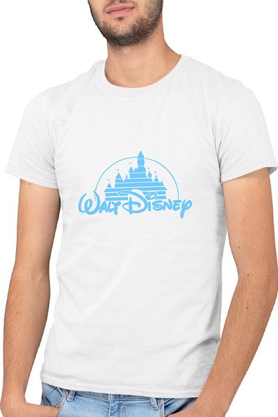 OEM Tricou barbati Mickey Mouse Walt Disney Logo Castle