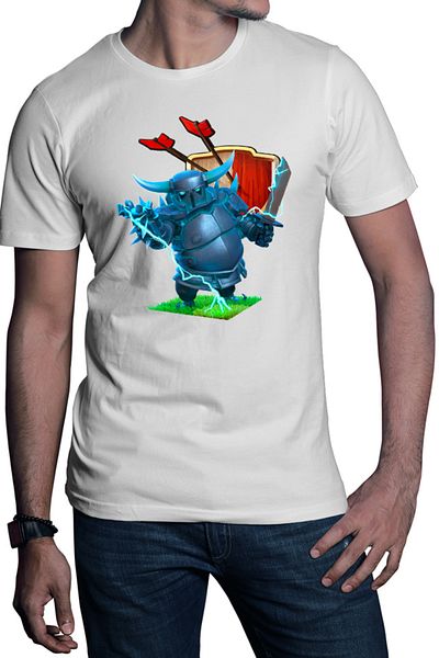 OEM Men's T-shirt Clash of Clans Thunder Hero Mobile Strategy