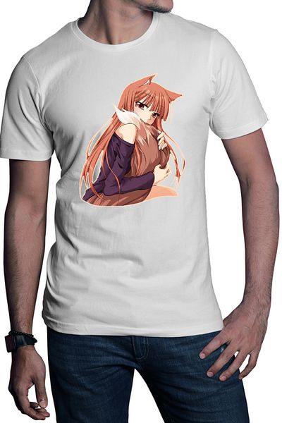 OEM Men's T-shirt Spice And Wolf Holo Furry Fluffy Tail Nom