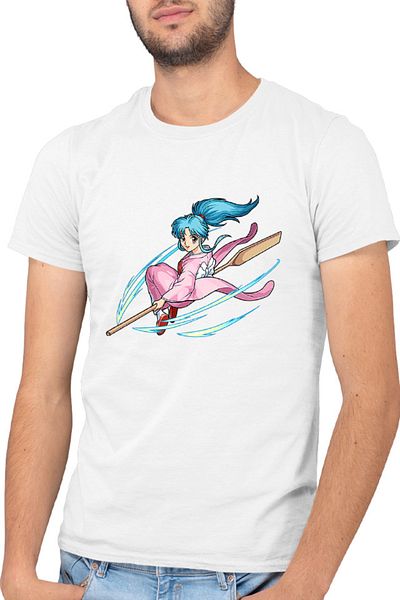 OEM Men's T-shirt Yu Yu Hakusho Botan Fly Magic Action