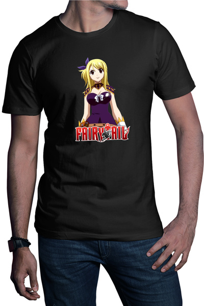 OEM Tricou barbati Fairy Tail Lucry Heartfilia Wizard Guild