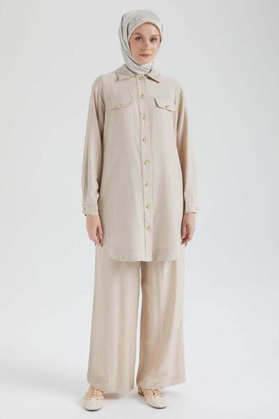 Armine TREND Düğme Detaylı Tunik