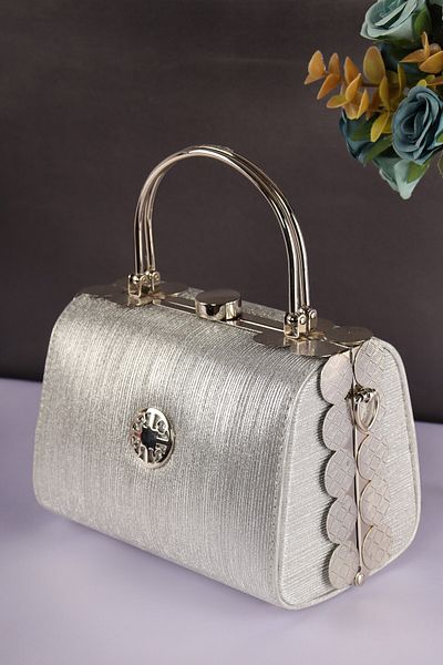 weem bag Elysara Eb0170 |   Cinderella Double Metal Handle Style Portfolio Bag