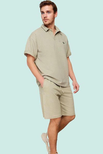 PayBuy Men's Waffle Woven Short Shorts Comfortable Fit Daily Use Weekend Summer Must-Have