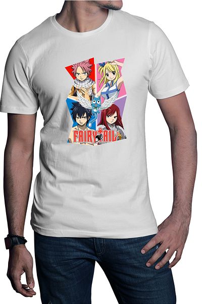 OEM Tricou barbati Fairy Tail Dream Team Gang Cool Hero