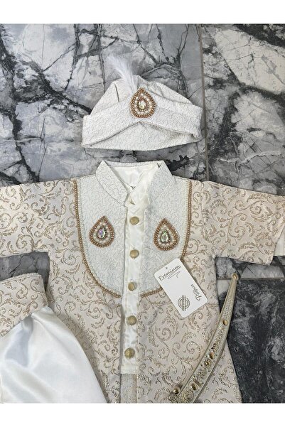 UmBaby Newborn (0-6) & 1 Year Old Baby Boy Mevlütlük Şehzade Circumcision Clothing Boy (Knife Detail)