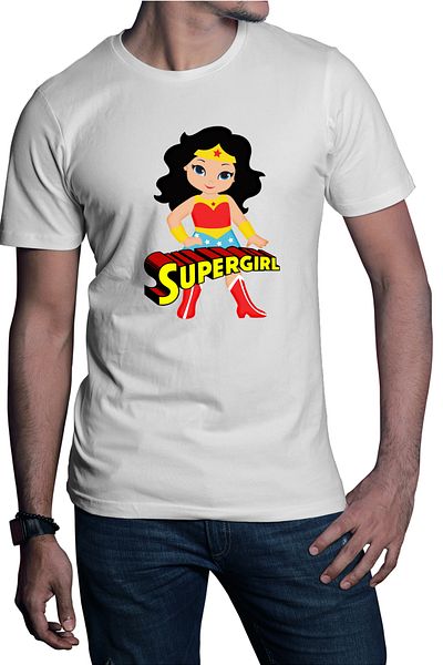 OEM Men's Superman Diana Prince Superwoman Supergirl T-shirt