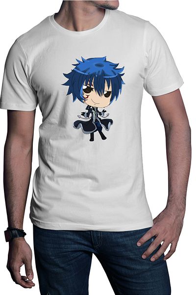 OEM Tricou barbati Fairy Tail Gray Fullbuster Police Friends