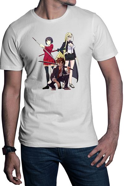 OEM Men's T-shirt UQ Holder Touta McDowell Orta Katana Sci-fi Anime School