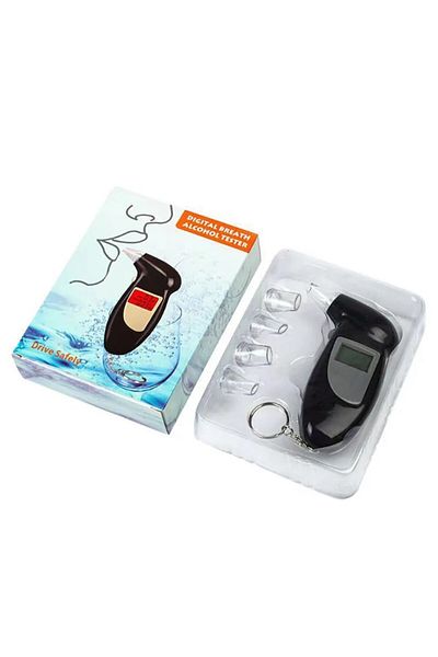 OEM Compact Pocket Alcohol Tester with Digital Display, Black