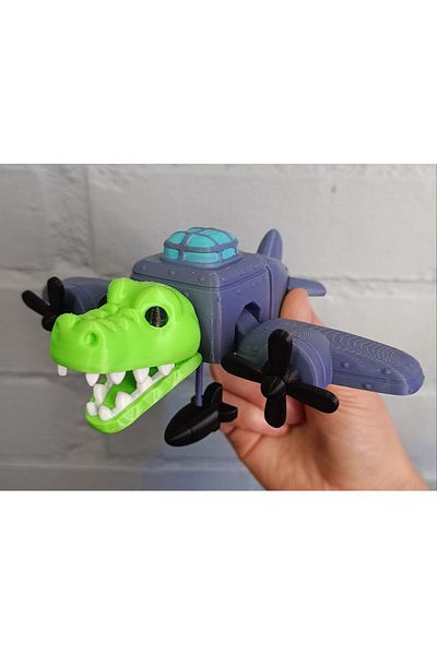 petadora Bombardiro Crocodilo Italian Brainrot Articulated Toy