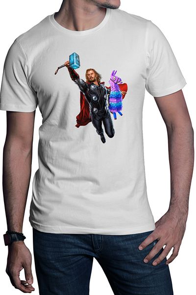 OEM Men's T-shirt Thor Fortnite Goat Colorful Jump Pet Beloved Favorite Animal