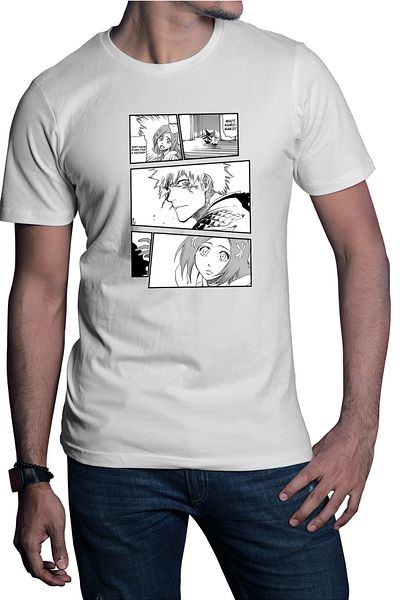 OEM Tricou barbati Bleach Ichigo Kurosaki Titi Kubo Fan Manga