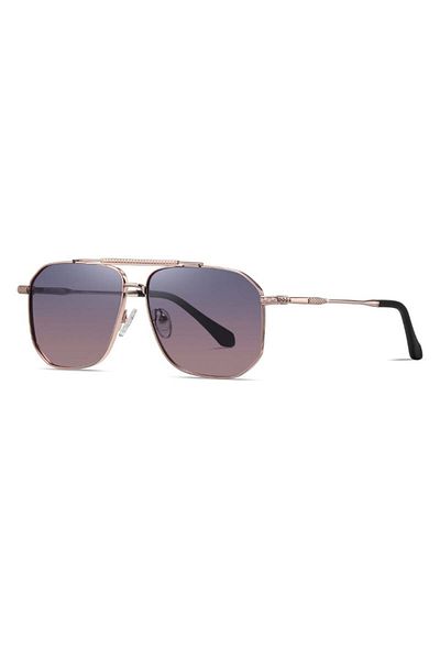 SKYDDAR INNOVATION Men's sunglasses, Aviator, Polarized, Skyddar 8538, Pink;gold;purple