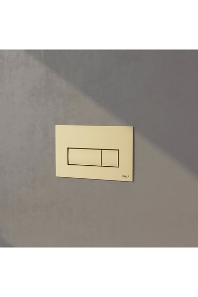 VitrA Root Square 740-2324 Kumanda Paneli, Soft Altın