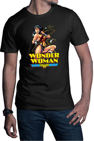 OEM Tricou barbati Wonder Woman String Energy Retro Illustration American