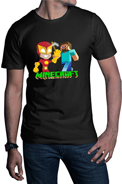 OEM Tricou barbati The Flash Minecraft Steve Super Hero