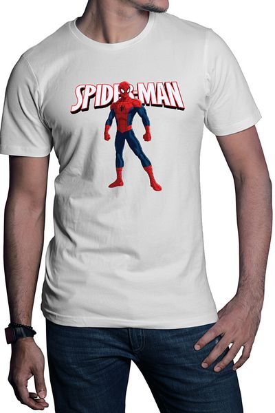OEM Men's T-shirt Spiderman Logo Ultimate Game Superhero Costume