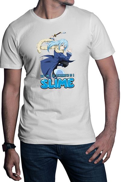 OEM Men's T-shirt TenSura Slime Isekai Rinmuru OP Overpower Strong